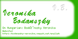 veronika bodanszky business card